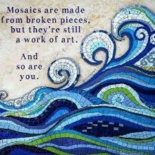 Maybe you would like to learn more about one of these? You Are A Work Of Art As Are We All Mosaic Tile Art Mosaic Waves Mosaic