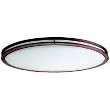 How to install flush mount ceiling light fixture. Bronze Oval 32 1 2 Wide 4707 Lumen Led Ceiling Light 10d38 Lamps Plus