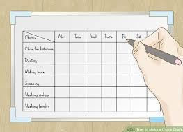 How To Make A Chore Chart Sada Margarethaydon Com