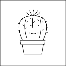 Black And White Cactus Drawing Image Result For Free Black And White Cactus Images Patrones De Bordado Bordado Patrones Para Bordar Mexicano