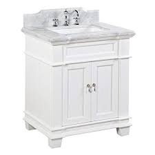 Our bathroom vanities, vanity tops and vanity cabinets come in a variety of finishes and styles. Elizabeth 30 Inch Bathroom Vanity Carrara White Includes White Cabinet With Authentic Italian Carrara Marble Countertop And White Ceramic Sink Buy Online In El Salvador At Elsalvador Desertcart Com Productid 35049010