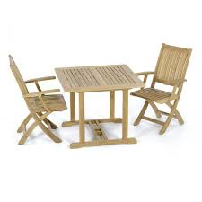 3 Pc Square Teak Bistro Set Teak Furniture Set Teak Outdoor Furniture Outdoor Furniture Sets