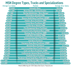 Master Of Nursing Msn Degree Types Tracks And Specializations