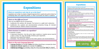 The example stimulant is coffee. What Is An Exposition A4 Display Poster Teacher Made