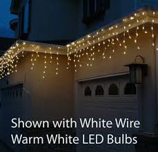 See more related results for. Pure White Led Icicle Lights On Green Wire Novelty Lights Inc