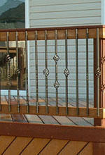 They are made from wood, aluminum and composite material as shown by the photos on the subject of deck balusters face mount gallery. Fortress Square Iron Balusters At Deck Builder Outlet Online Store