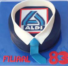 aldi taart met gepuzzeld logo van fondant kuchen fondant aldi