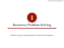Any problem which can be solved manually can also be solved by the computer, but the computer has to be programmed to solve the problem. Ppt Recursive Problem Solving Powerpoint Presentation Free Download Id 228472