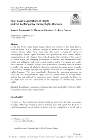 We did not find results for: Pdf Karel Vasak S Generations Of Rights And The Contemporary Human Rights Discourse