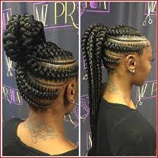 Braided Updo For Black Hair Best Easy Hairstyles Ponytail Braid Styles Natural Hair Styles African Braids Hairstyles