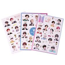 His beauty is unexplainable and he was crowned the most handsome man in the world! 3 Pack Jungkook V Bts Cute Stickers Bts Sticker For Laptop Car Decoration Cellphone Decal Bts Sticker Buy Online In Azerbaijan At Azerbaijan Desertcart Com Productid 74541856