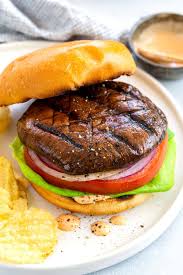 We were schooled in grilled portobellos a few years ago at a cooking school, and it. Grilled Portobello Mushroom Burger Jessica Gavin