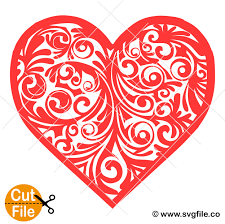 Download Heart Mandala Svg 001 Svgfile Co 0 99 Cent Svg Files Life Time Access
