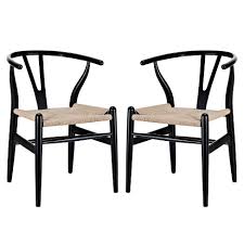 View our online gallery of high quality, long lasting amish made furniture to find exactly what you need to create a warm, comfortable be sure to check out these new exciting styles from the amish! Set Of 2 Amish Dining Armchair Black Modway Target