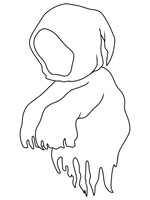 Ghost coloring sheets templates & forms. Ghosts Coloring Pages