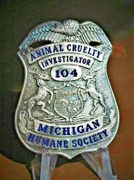 Animal Cruelty Investigator Michigan Humane Society Smith Warren Animal Cruelty Investigator Humane Society Police Badge
