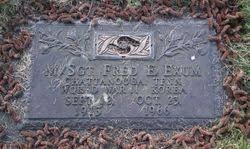 Frederick Earl “Fred” Exum (1913-1966)