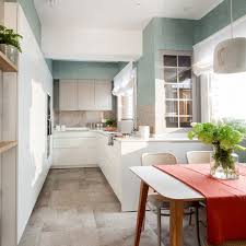 Una de las primeras cosas que debemos valorar en la decoración de nuestra cocina pequeña, es el espacio disponible … Ideas Para Decorar Cocinas Estrechas Foto 1