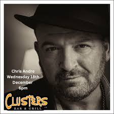 Wednesday night at 6pm. We have the amazing Chris Andre! Please call  99872814 to book. Or send us a message!