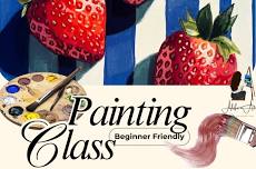 Strawberries & Acrylics-Painting Workshop