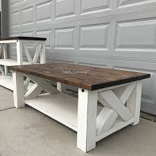 Chunky Farmhouse Coffee Table Coffee Table Farmhouse Woodworking Table Plans Coffee Table White