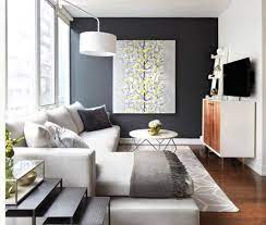 Dark Accent Wall Home Decor Living Room Paint House Interior