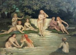 Proantic: Les Naïades By Adrien Nargeot XIXth Century Naked Women By T