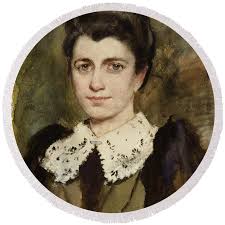 Caroline D. Wade Round Beach Towel by Frederick Warren Freer