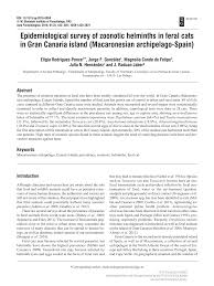 Pdf | wir bedanken uns für den leserbrief und nehmen gern stellung: Epidemiological Survey Of Zoonotic Helminths In Feral Cats In Gran Canaria Island Macaronesian Archipelago Spain Topic Of Research Paper In Veterinary Science Download Scholarly Article Pdf And Read For Free On Cyberleninka