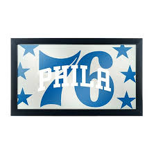 At present the sixers can boast of having an. Philadelphia 76ers Logo Framed Mirror