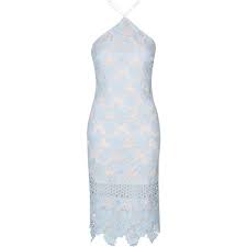 Topshop Petite Cross Strap Halter Midi Dress Petite Lace Dress Halter Midi Dress Lace Blue Dress