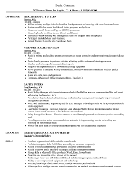 Admin juga kongsikan tiga contoh resume terbaik. Safety Intern Resume Samples Velvet Jobs