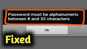 You can save the results in a text or word doc type file. Fix Password Must Be Alphanumeric Between 8 And 32 Characters Youtube