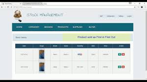Use your phone to keep track of what you own. Laravel Php Mysql Stock Inventory Management System App Youtube