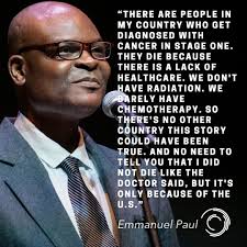 Emmanuel Paul's story gives insight into just how difficult it is to  navigate the US healthcare system as an immigrant but also just how lucky  we are to even have access to