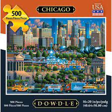 Find all the 500 piece jigsaw puzzles on our store right here! V I P Dowdle Chicago 500 Piece Jigsaw Puzzle Walmart Com Walmart Com