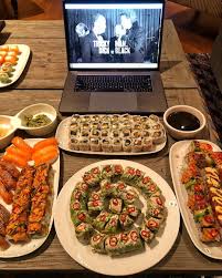 The Cheat Meal Sunday Sushi Train Rolled On This Past Weekend With Some Power And A Ton Of That Wooosabi Great New Doc On Netfli Food Meals Cheat Meal
