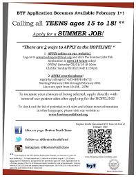 Sonia Chang Diaz On Twitter Teens Age 15 18 Summer Job Application W Bostonyouthfund Now Open Apply Now Don T Miss Out Sjbos Bospoli Http T Co Eejwisivx6