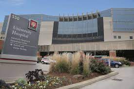 Only one visitor shall be allowed and not for more than 30 minutes. Iu Health University Hospital Iu Health
