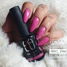 Long Pink Nails Palu Cyrkonie Paznokcie Inspiracja