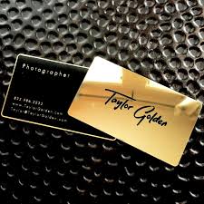 Black And Gold Card Gold And Black Metal Business Cards With A Polished Gold Finish Metal Business Cards Luxury Business Cards Business Card Maker