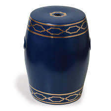 Blue White Designer Ceramic Garden Stool Square Ceramic Garden Stools Blue Garden Stool Garden Stool