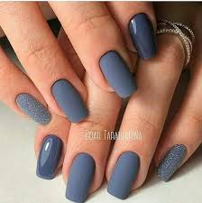 Beautiful Autumn Nail Art Design To Try This Autumn Autumn Blue On Long Coffin Nails Autumn Nails Teal N Winter Nails Acrylic December Nails Winter Nails