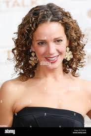 Children's Album of the Year award winner Jen Gould displays her JUNO  backstage during the 2008 Dinner and Awards Gala at the Calgary Telus  Convention Centre during the JUNO Awards celebration in