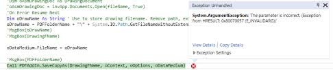 solved: pdf addin from vb.net fails