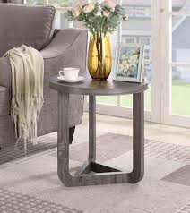 Small Round Side Table Furniture Living Room End Accent Contemporary Wood Grey 71 55 End Date Friday Feb Small Round Side Table End Tables Round Side Table
