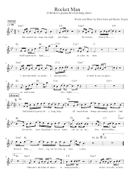 Print and download rocket man sheet music. Rocket Man Sheet Music For Piano Solo Musescore Com