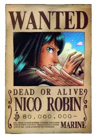 Upload photos, crop photos, then enter content and press go. Poster Buronan One Piece Robin