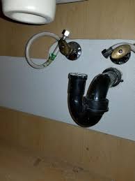 new sink drain not aligned with trap