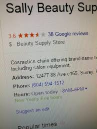 Answered may 29, 2021 | see 3 answers · what roles at sally beauty can work from . Sally Beauty Supply Cosmetics Beauty Supply 12477 88th Avenue Surrey Bc Phone Number
